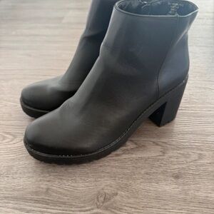 Boots Black Heeled Ankle Boots